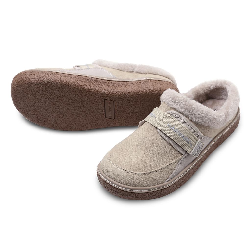 Harvard Shoes Inveno Unisex Fur Slip-Ons Beige