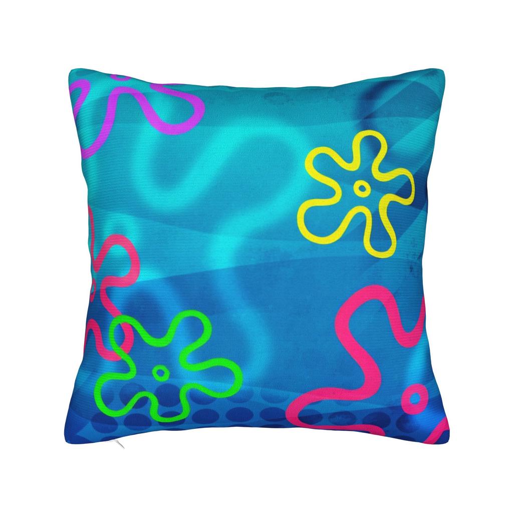 SSpongeBobeds SSquarePantsed Sponge Man Pillow Cover Comfy Cushion Cover Vintage Pillow Case For Sofa Car Home Decor