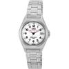 Citizen Q&Q Analog Solar Watch H061-204 Waterproof Date Display Metal Band White Dial Ladies Silver