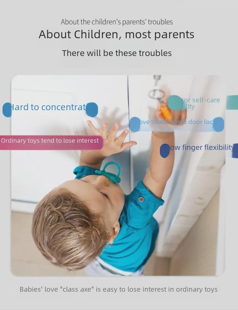 Montessori Pädagogisches Busy Board für Kinder im Vorschulalter