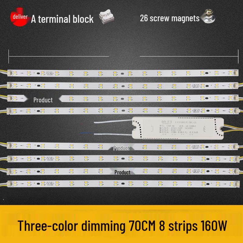 Dimmable LED Ceiling Light Panel: Dual/Triple Color Light Board & Bar