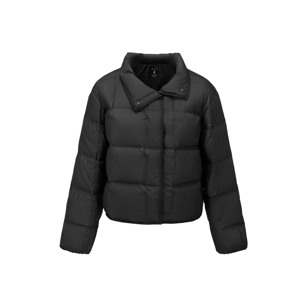 Skechers Warm Windproof Short Down Jacket Women outerwear Carbon-Black P425W095-0018