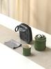 Portable Ceramic Panda Tea Set - Quick Brew Travel Teapot & Teacups, Ideal for Business Souvenir or Cultural Gift