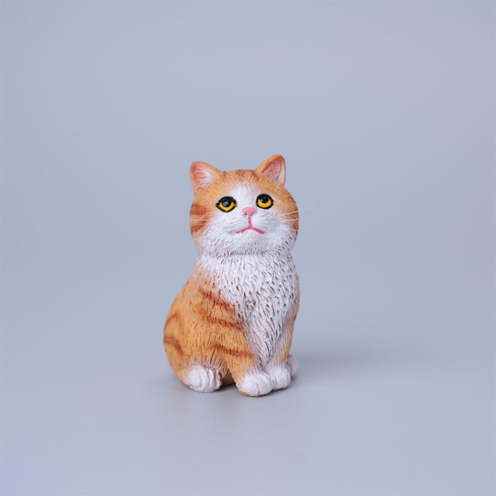 Simulation Cat Ornament Sitting Cat Decoration Creative Cat Pet Model Desktop