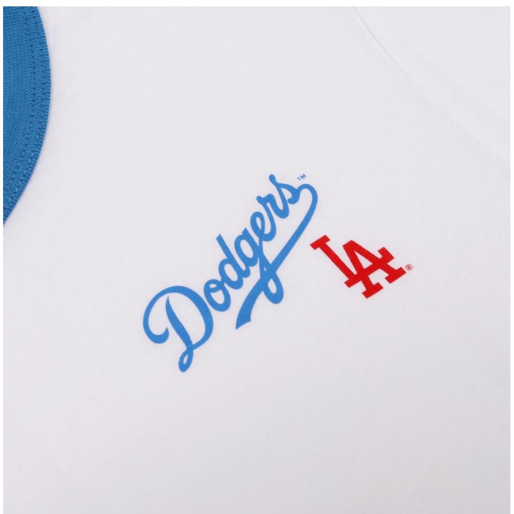 SporTy   Rich DodgerS Serif Ringer Women S T ShirT Wh46