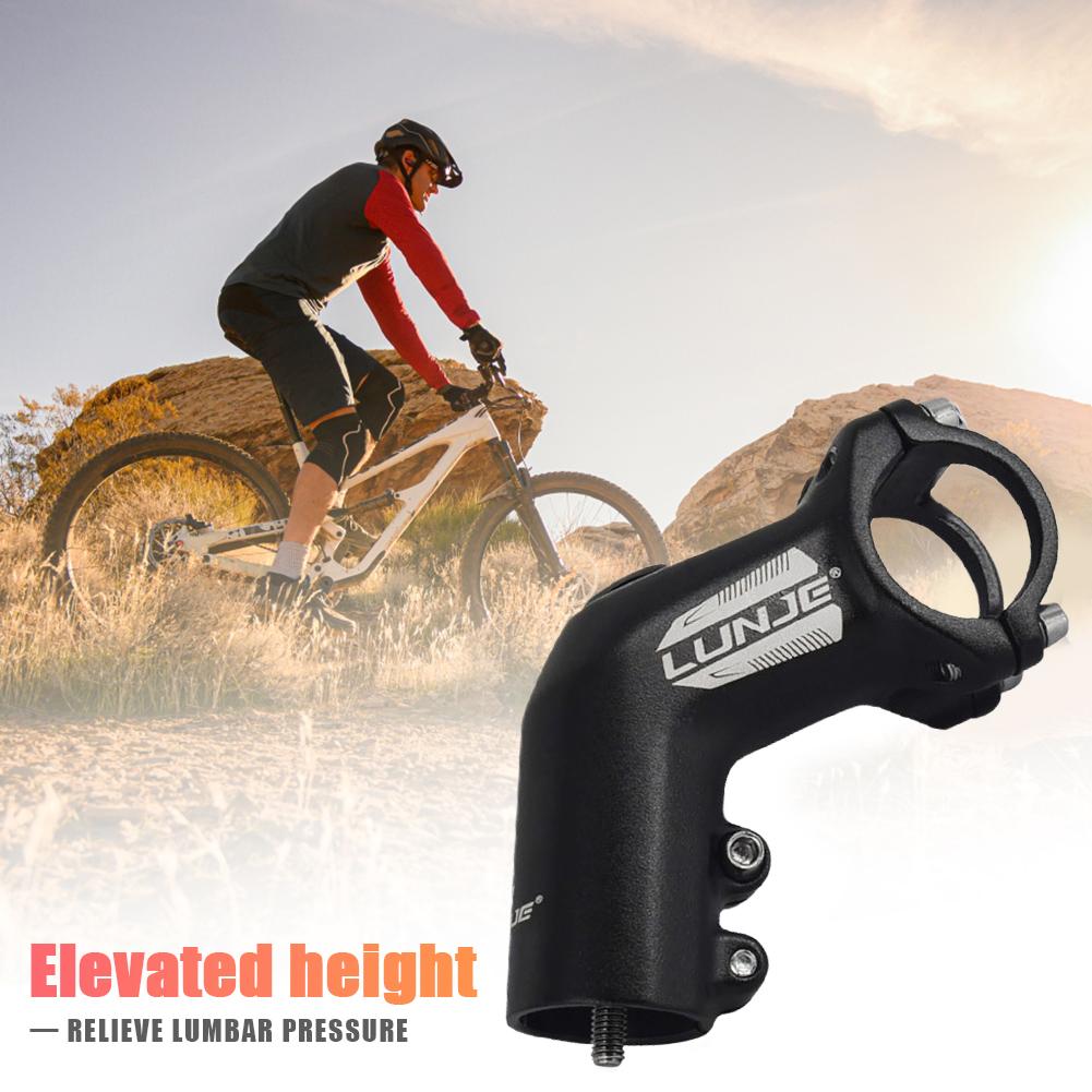 Bicycle Handlebar Stem 35 Degree Handlebar Stem Riser Aluminum Alloy Easy Installation Mountain Bicycle Accessories