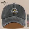 Casquette de baseball Vintage Monaco Royal Club Imprimé Snapback Réglable Chapeau Léger Unisexe pour Pêche en Plein Air Plage BBQ