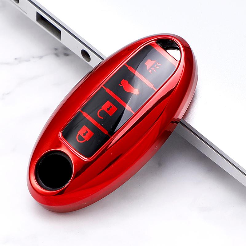 4 Buttons For Nissan Leaf Sentra Sl Murano Maxima Altima Versa Rogue For Infiniti Soft Tpu Key Fob Case Cover Holder Key Shell