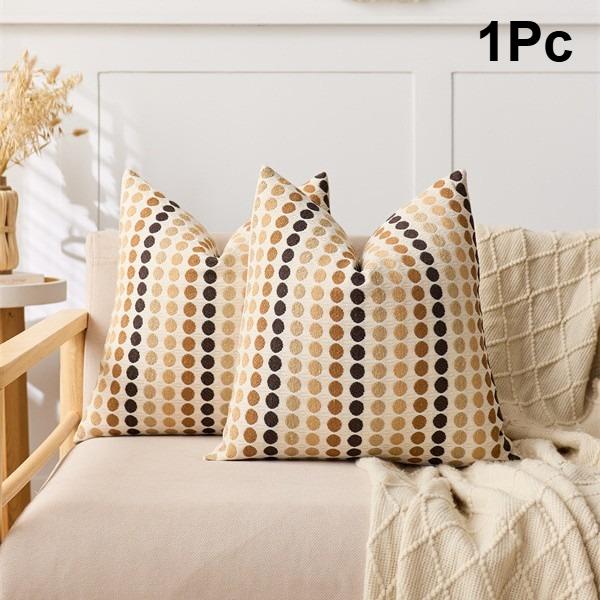 1Pc Modern Nordic Polka Dot Throw Pillow Cover Lightweight Luxury Woven Cushion for Living Room Cojines Decorativos Para Sofá