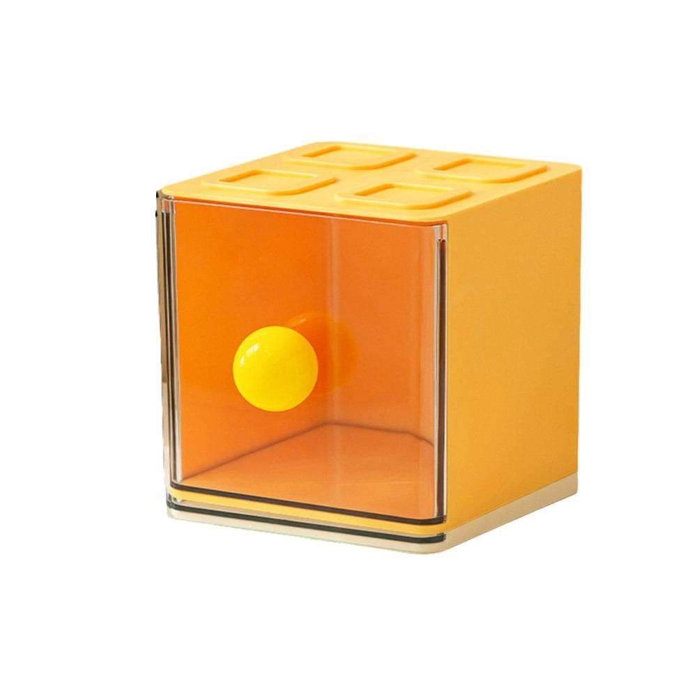 

Space Saving Drawer Style Storage Box Stackable Stationery Storage Box Snacks Storage Box Medicine жёлтый