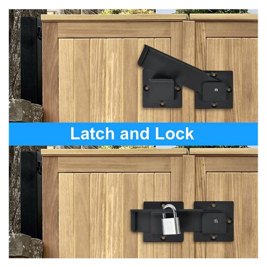 Metal Flip Door Latch with Rust Weather Resistance Easy Installation Heavy Duty Gate Latch