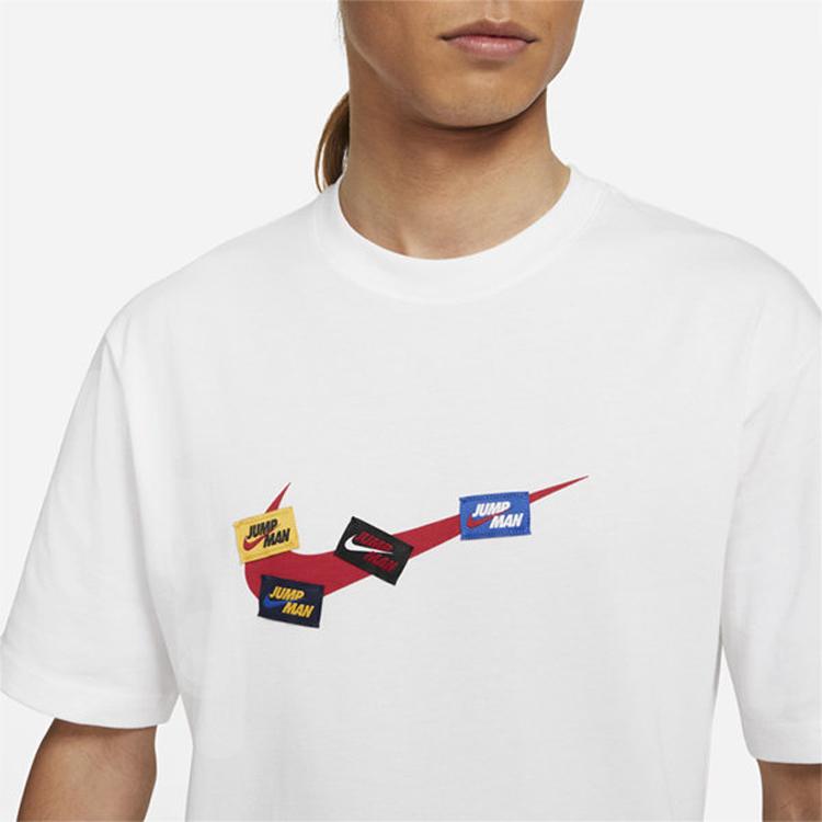 Jordan Jumpman 85 Embroidered Print Round Neck Sports Short Sleeve T-Shirt Men Tops White DA9899-100
