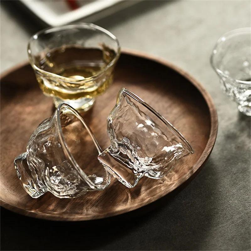 High Borosilicate Glass Tea Cup Set Transparent Small Tea Bowl Multiple Styles Home Use Owner Cup