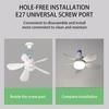 Dimmable Ceiling  Fan  Light with Lights Ceiling Lamp E27 Socket Ceiling Fan  for Dining Room