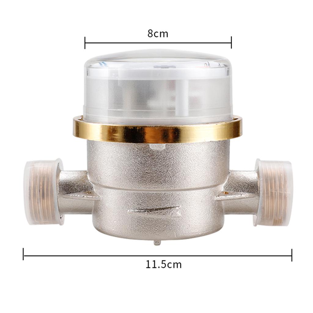 Contor de apă rece de 15 mm 1/2 inch Citirea debitmetrului cubic 360 Contor rotativ reglabil pentru apă