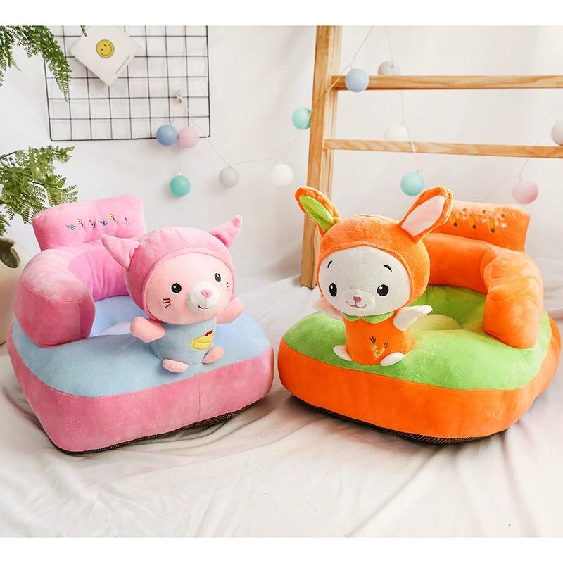Creative Children'S Backrest Small Seat Cartoon Plush Lazy Anti-Drop Sofa Baby Learning Seat