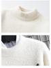 Men's College Style Fleece-Lined Knitted Sweater: Warm and Thick for Autumn/Winter