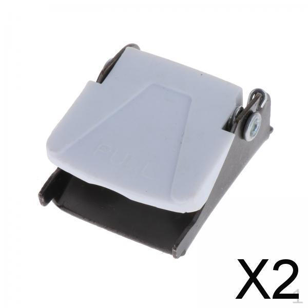 2x Sturdy Skating Shoes Straps Clamp, Repair Parts Spring Clip, Skates Strap Clasp, Skate
