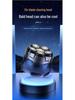 Magnetic Six-Blade Digital Balding Shaver, Fully Washable for Self-Use