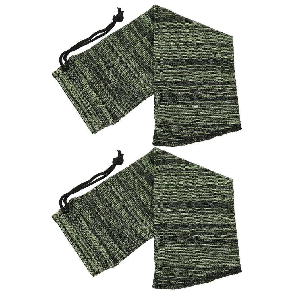 2Pcs 15in Hunting Dust Cover Gun Storage Bag Socks Protective Cover Supply Equipmentgreen