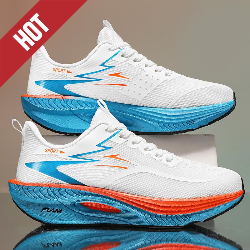 New Men Sports Running Shoes Off Marathon Breathable Light Comfortable Women Athletic Sneakers Jogging Tenis Air Cushion
