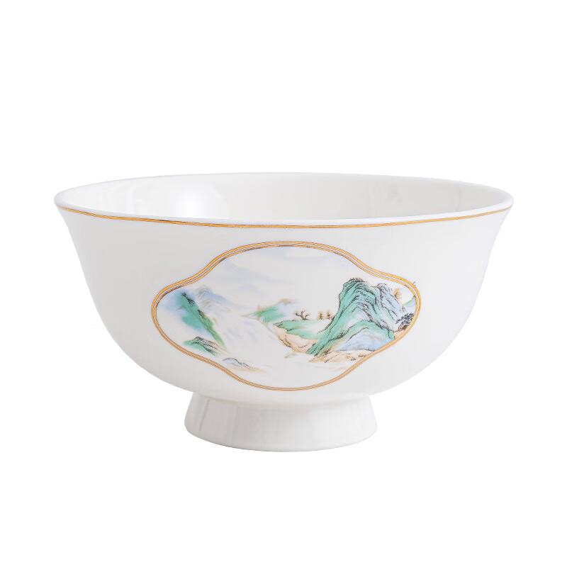 Ailan Huijia WJ Splendid Mountains & Rivers New Chinese Style Ceramic Dinnerware Set