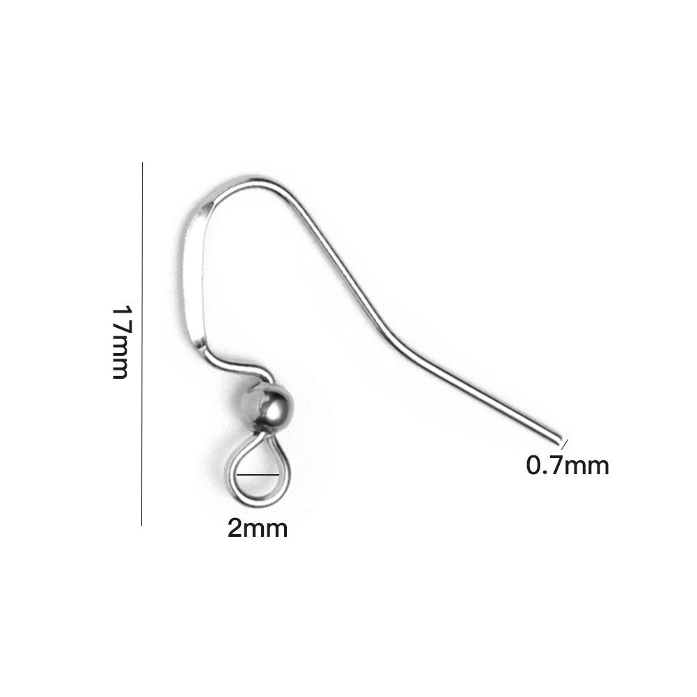 DIY 304 Stainless Steel Earring Hooks - Jewelry Making Accessories
