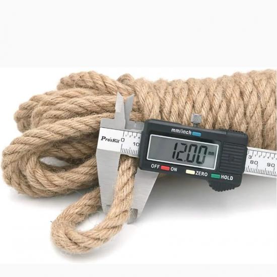10M Natural Vintage Jute Rope String 10/12/14mm Hemp Twisted Cord Macrame String Pet Scratching Handmade DIY Craft Decoration