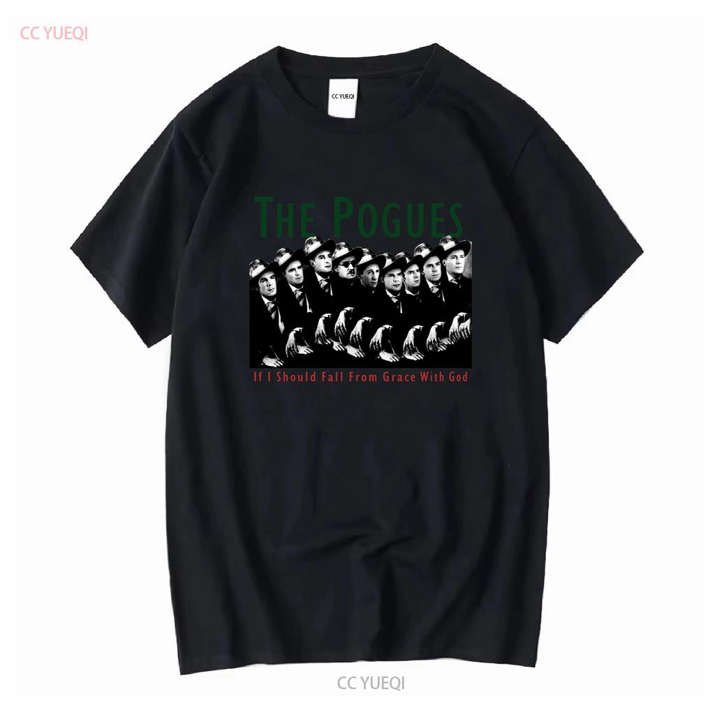 Vintage 80s The Pogues If I Shoul Fall From Grace 1988 T Shirt All Size TT6916 Long Sleeves Vintage Washed Graphic