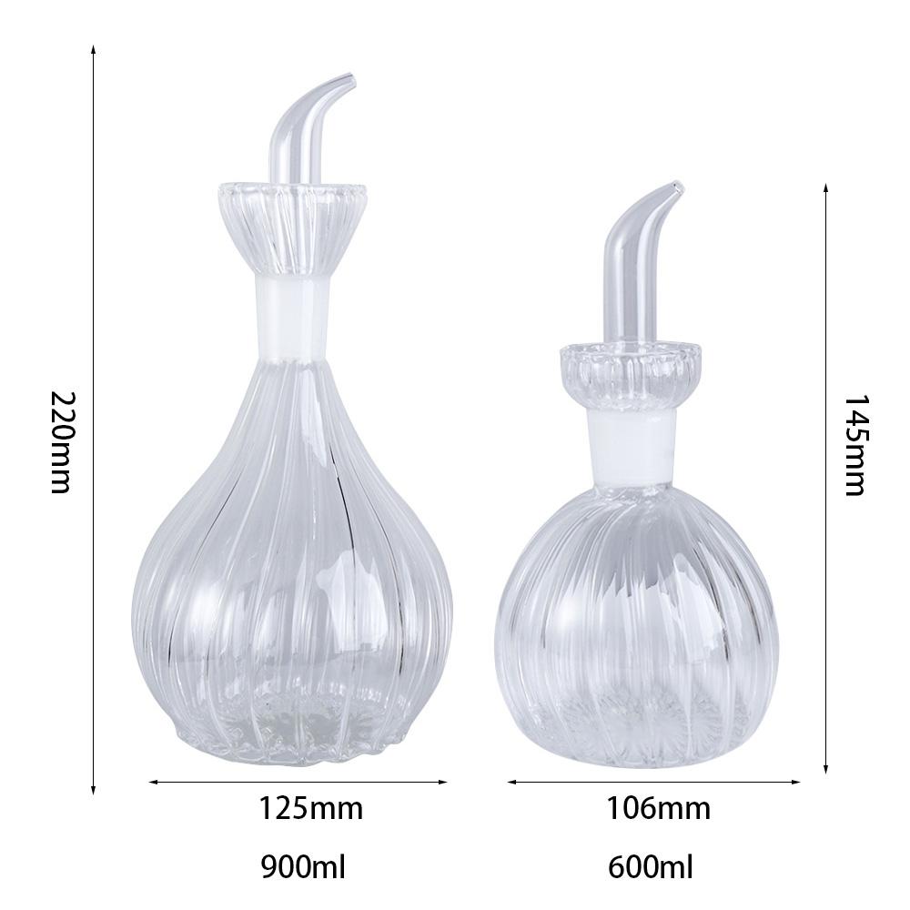 Glasölspender 500/900ml Essigflasche Leicht zu reinigender Gewürzbehälter Barbecue