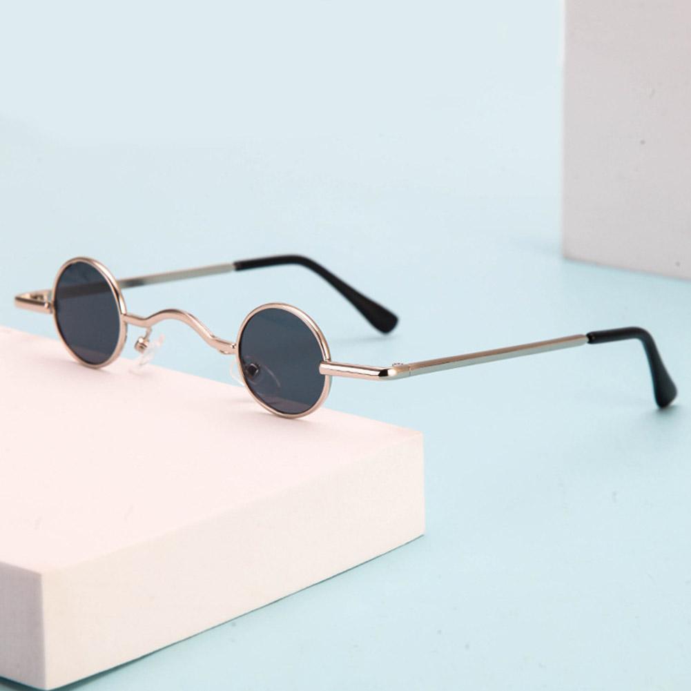 Retro Hippie Small Round Sunglasses For Men Women Vintage Metal Frame Mini Round Sun Glasses Hip-hop Eyewear UV400 For Outdoor