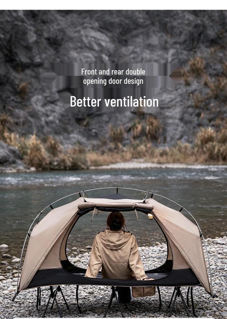 Mountain Guest Military Cot Tent: Lightweight, Waterproof, Single-Person Outdoor Camping Tent