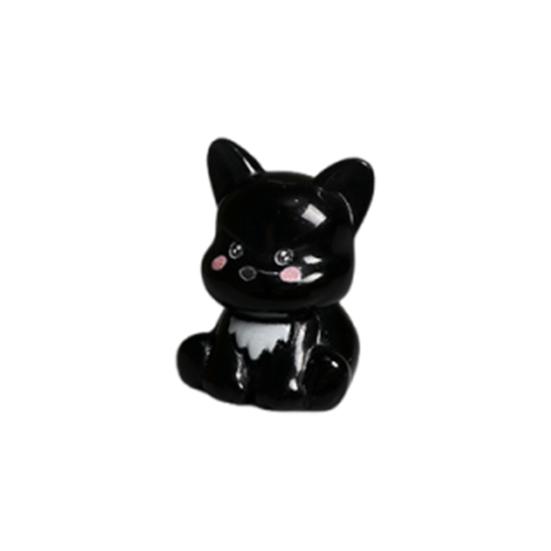 2 Pcs Mini Dog Figurines, Tiny Resin Puppy Figures, Cute Miniature Animal Statues for Desktop, Car Decoration, Micro Landscape, Dollhouse Accessory