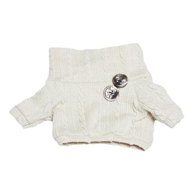 Niannyyhouse 10cm-15cm 20cm Plush Clothes, Turtleneck Sweater, Cotton Doll Clothes, Dress-Up (Light Brown, 20cm)