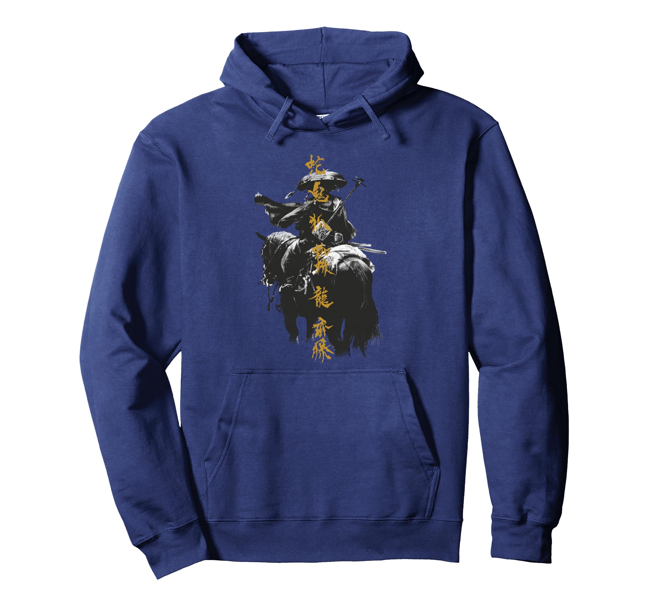 Ghost of Yotei Atsu Lone Mercenary With Golden Kanji Hoodie
