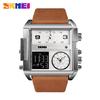SKMEI Stainless Steel Mens Watches Quartz Military Sports Waterproof LED Digital Wristwatches