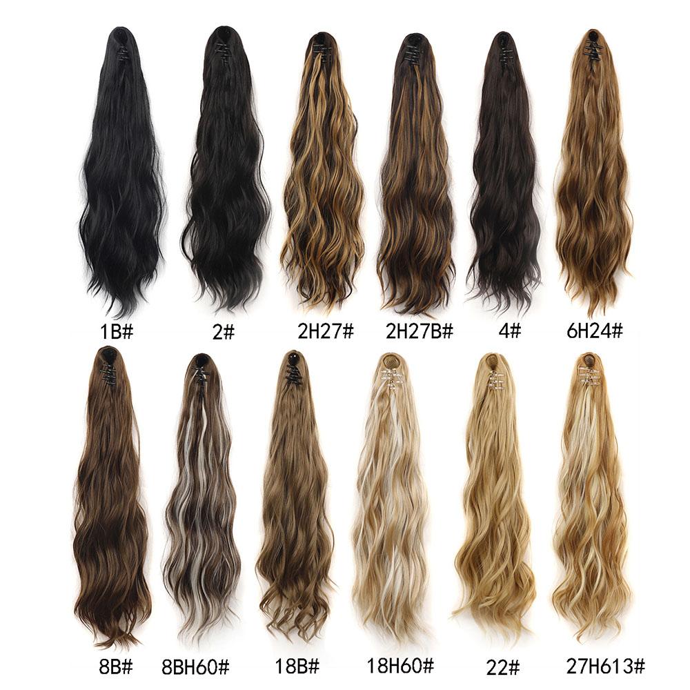 Long Wave Hair Ponytail Extension Mini Claw Clip In Ponytails Hairpiece for Daily Use Unique Chic Eye Catching Style