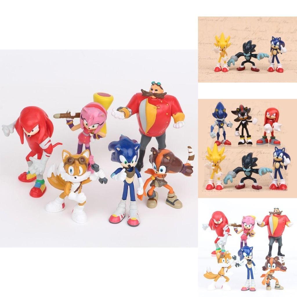 Sonic The Hedgehog Figures Pvc Collectible Ornaments For Kids And Fans