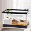 Turtle Tank Aquarium Reptile Habitat Resting Climbing Accessories Box Tortoise Enclosure Starter with Platform Indoor Decor