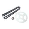 T8F Front and Rear Sprocket Chain High Strength for 47cc 49cc Mini Dirt ATV Pocket Bikes Minimo