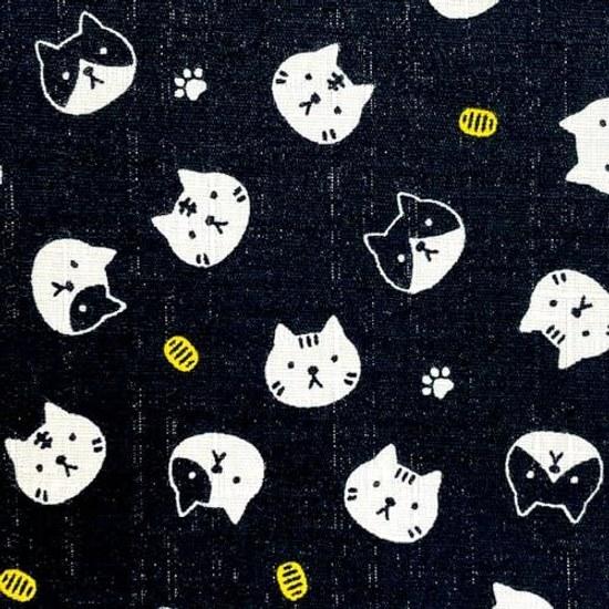 Cat Lucky Coin Large Size Goshuin BookAccordion Type12 Peaks 24 Pages (Single-sided Use) 48 (Double-sided (Black)