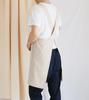Handmade Japanese Cotton Linen No-Tie Retro Apron with Printed Logo