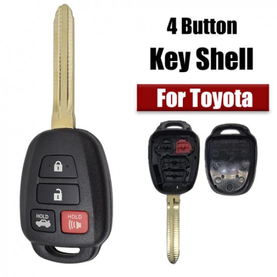 Car Key Fob Shell Cover For Toyota Corolla Camry RAV4 Prius Tacoma Highlander
