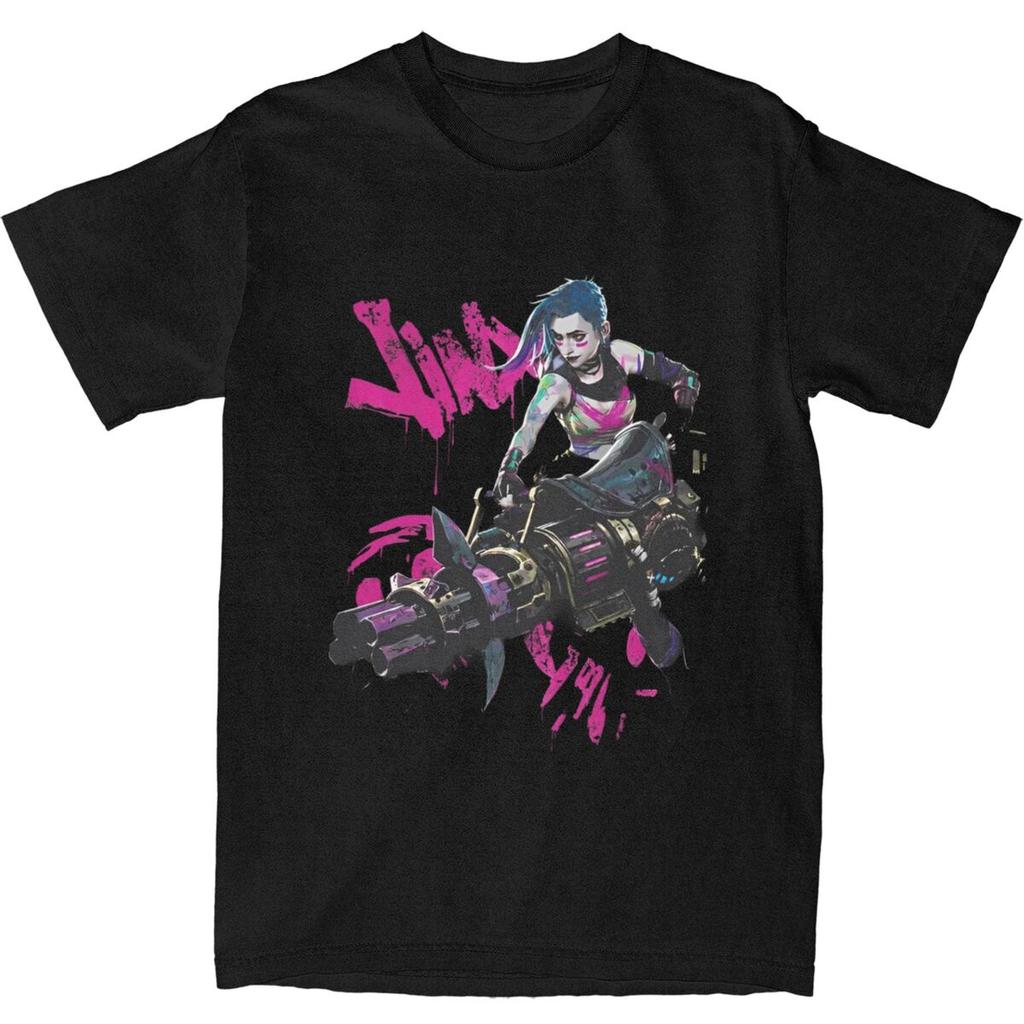 Vintage Jayce And Viktor Arcane Bootleg Tee Shirt for Men Women Gift T Shirts 100% Cotton Clothes