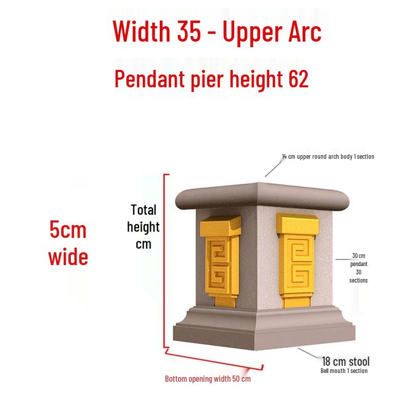 European Villa Courtyard Roman Column Base for Exterior Wall Decoration