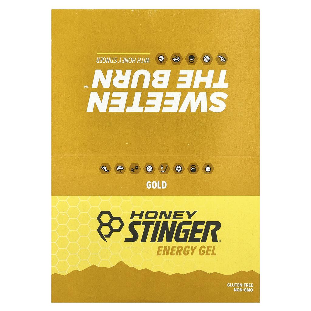 Honey Stinger, Energy Gel, Gold, 24 packs, 31 g (1.1 oz) each