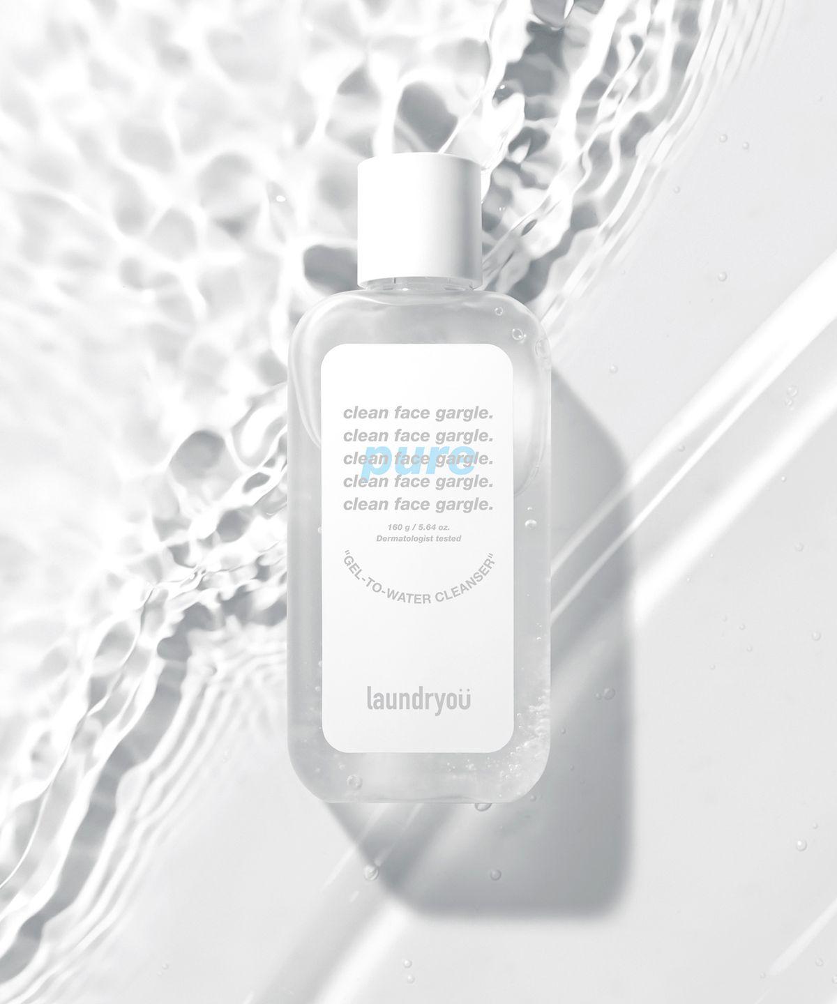 Clean Face Mouthwash Gel-to-Water Cleanser Pure 160g