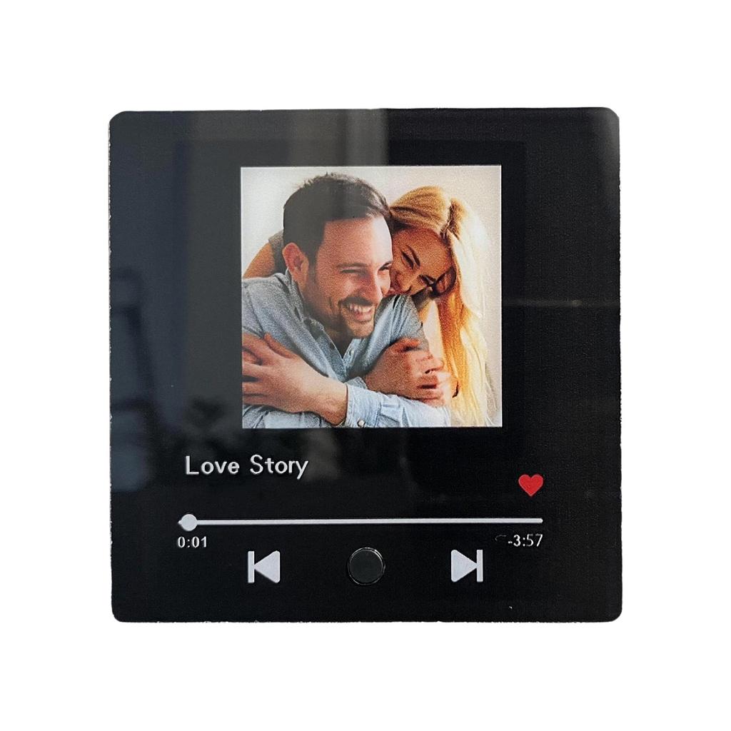 Bluetooth Hudební Lednicový Magnet Exkluzivní Výroční Svatba Dárek Personalizovaný Hudební Přehrávač Foto Magnet Pro Lednici Dekorace