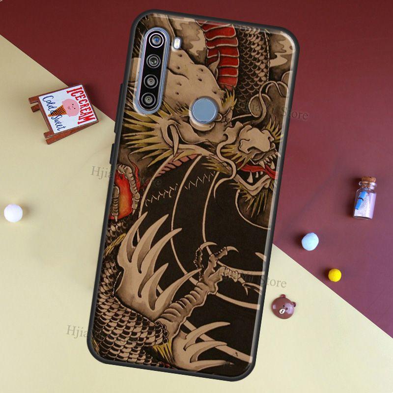 Asian Chinese Dragon Case For Redmi Note 11 Pro Cover For Redmi Note 10 8 9 Pro 9S 10S 9A 9C 9T Redmi 10 Coque