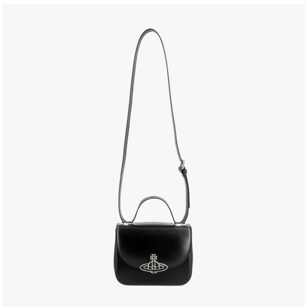 Vivienne Westwood Linda Silk Leather Crossbody 4802000fw L0077 N401